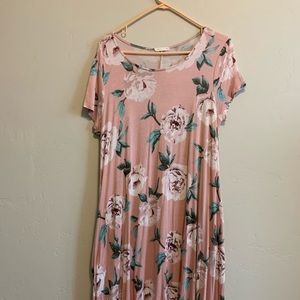 Blush Floral Dress